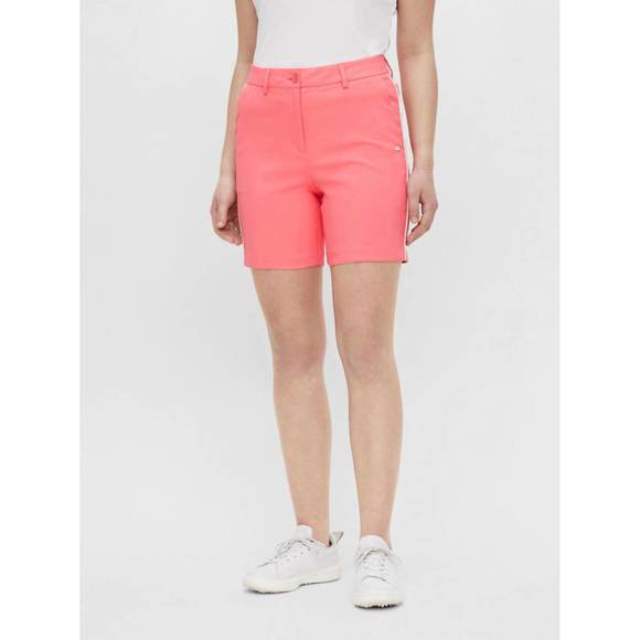 NEW J.LINDEBERG gwen golf shorts in tropical coral - Picture 1 of 5